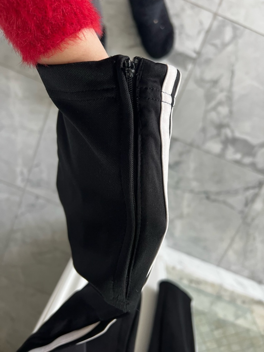 Women’s Small Adidas Black & White Track Pants - Picture 2 of 12